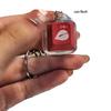 Keychain Acrylic Keyboard Design Glowing Red Keyring Student Presents Award