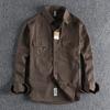 Veelkleurig Retro Streep Shirt Heren Lange Mouw Lente Herfst Mode Dagelijks Gekleed Werkkleding Shirt