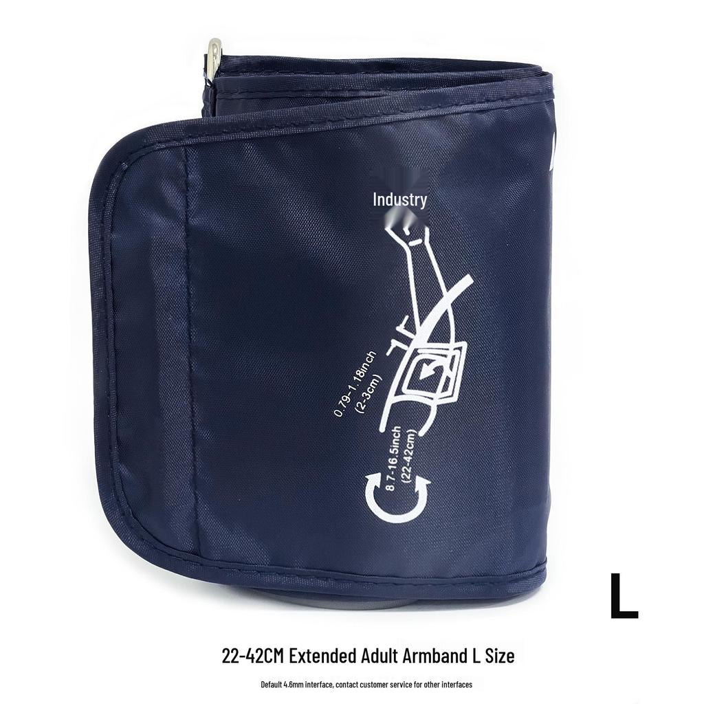 Elektronisches Blutdruckmessgerät vom Armtyp mit verstellbarer Manschette und Anschluss