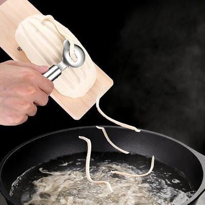 Stainless Steel Cactus Peeler Spoon Shaped Nopales Peeler Ergonomic Handle Noodle Cutter Pie Crust Slicer Versatile Kitchen Gadget