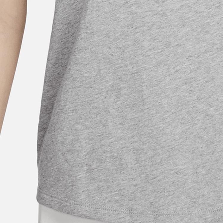 Nike Solid Color Breathable Simple Casual Short Sleeve T-Shirt Women Tops Gray FJ7129-063
