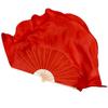 26/31cm Bamboo Chinese Short Bellydance Fan Hand Dye Adults Fan  Veil Pairs Yangko Dance Tools