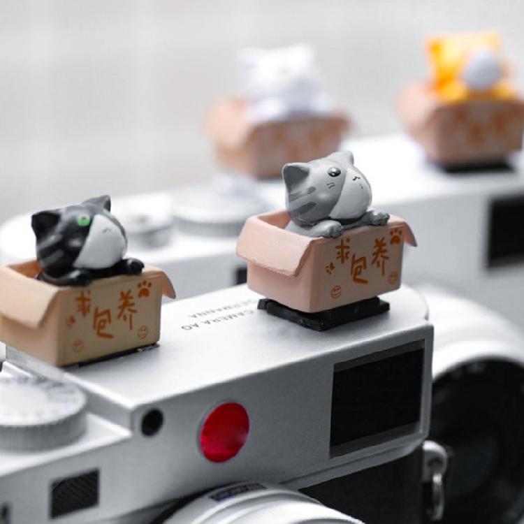 3D kreslený kryt sáněk fotoaparátu Roztomilý pro kočku DSLR Prachotěsný kryt sáněk pro DS