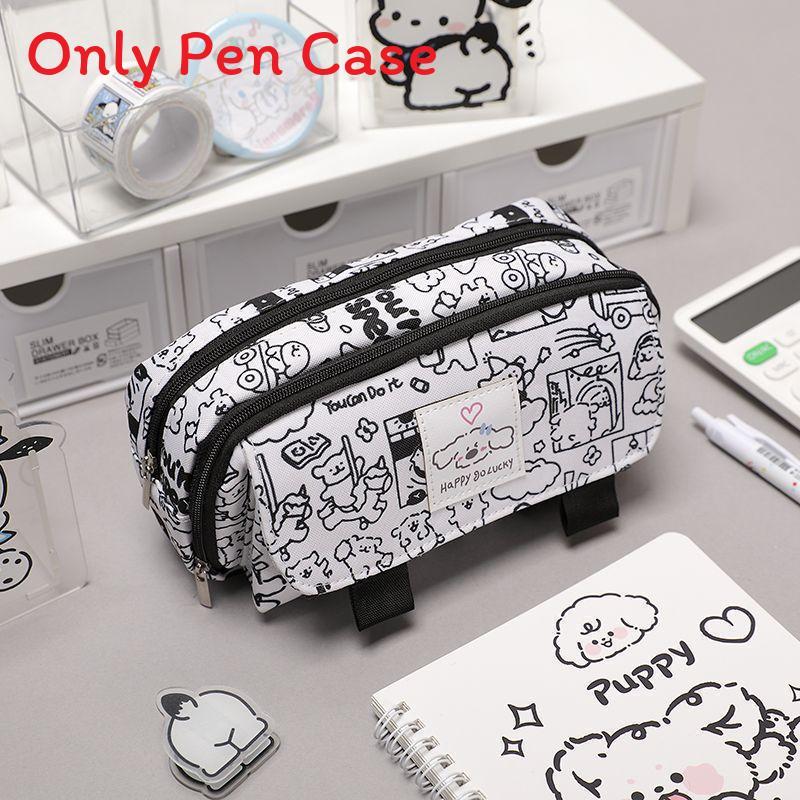 Capybara Canvas Pencil Case With Large Capacity For Students And Office Use