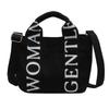 Borsa a Spalla Dolce in Tela alla Moda Versatile ad Alta Capacità Lettera Borsa da Lavoro Collisione Pratica Singola Borse a Tracolla