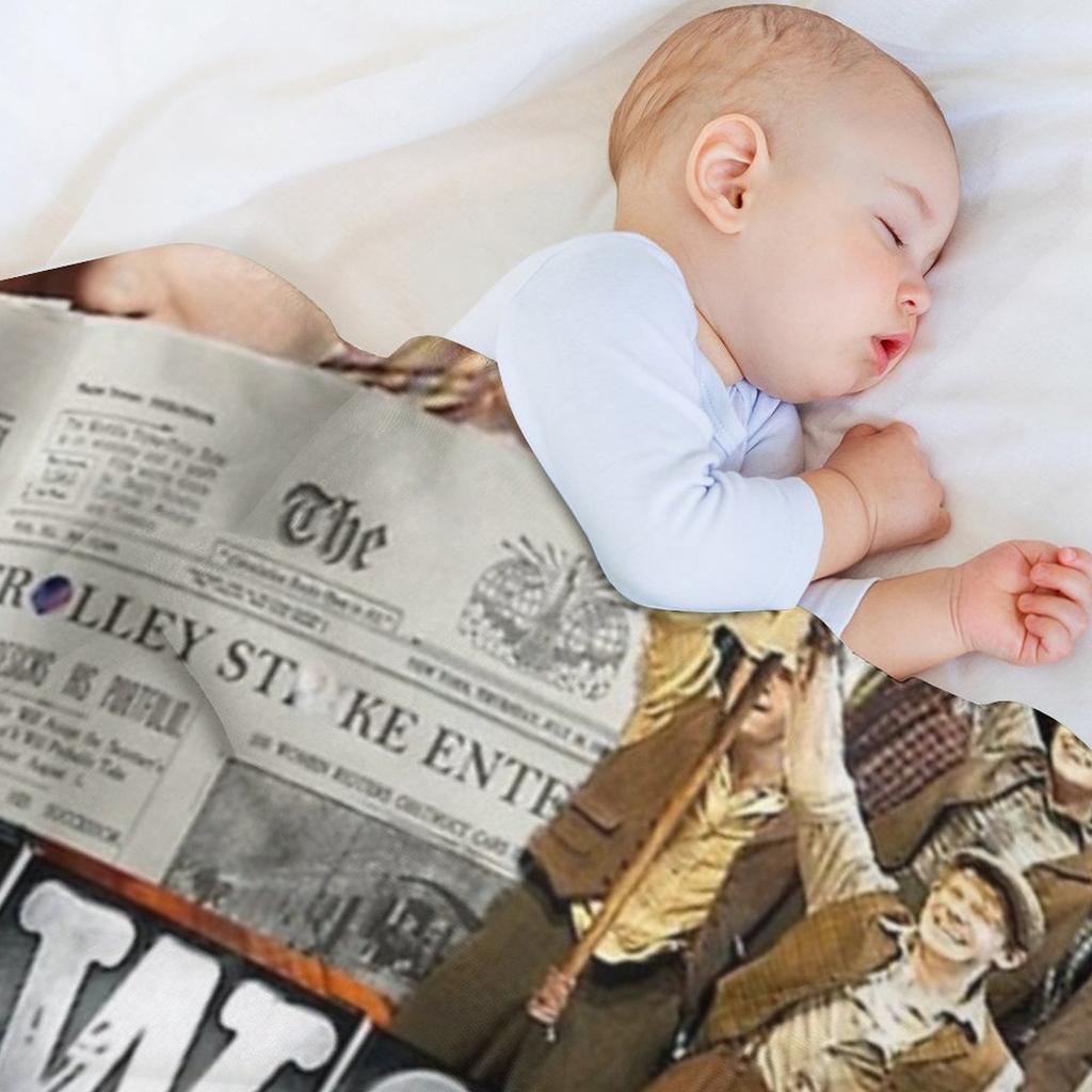 Newsie Throw Blanket Durable Warm Blanket for Daily Home Use