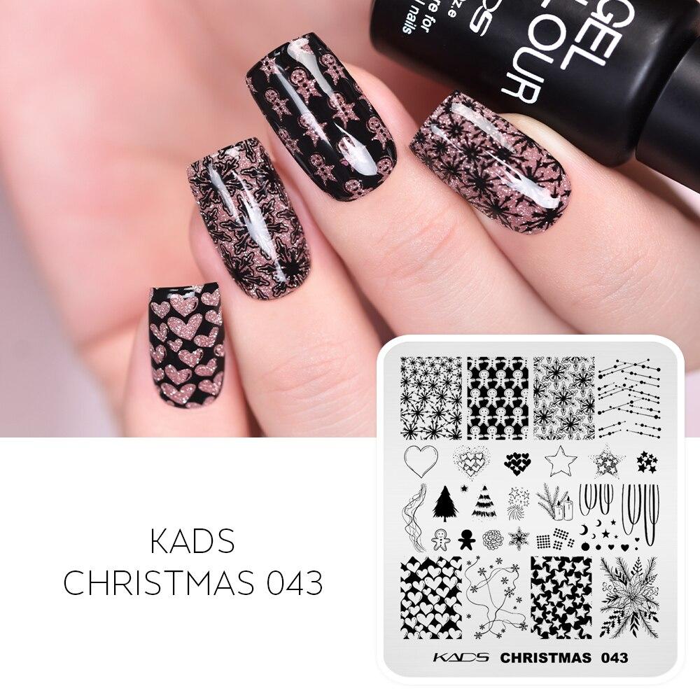 Christmas Halloween Nail Stamping Plates Snowflake Festival Pattern Nail Art Image Plates Stainless Steel Nail Art Plate Stencil