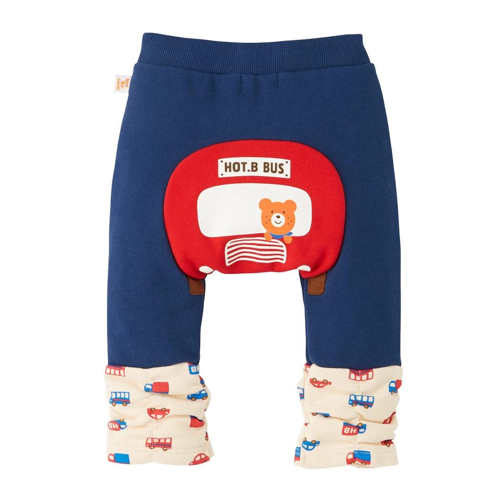 MIKI HOUSE HOT BISCUITS T-shirt & Pants Set (Boxed) for Boys and Girls, Baby Clothes, Baby Gift, Blue, 70cm, 74-9980-494