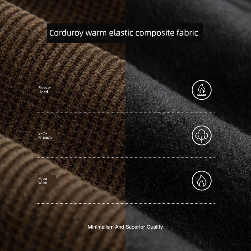 Thousand Paper Cranes 2025 Autumn/Winter New Men's Casual Pants Versatile Simple Fleece-Lined Thickened Straight-Leg Long Pants Men's 318