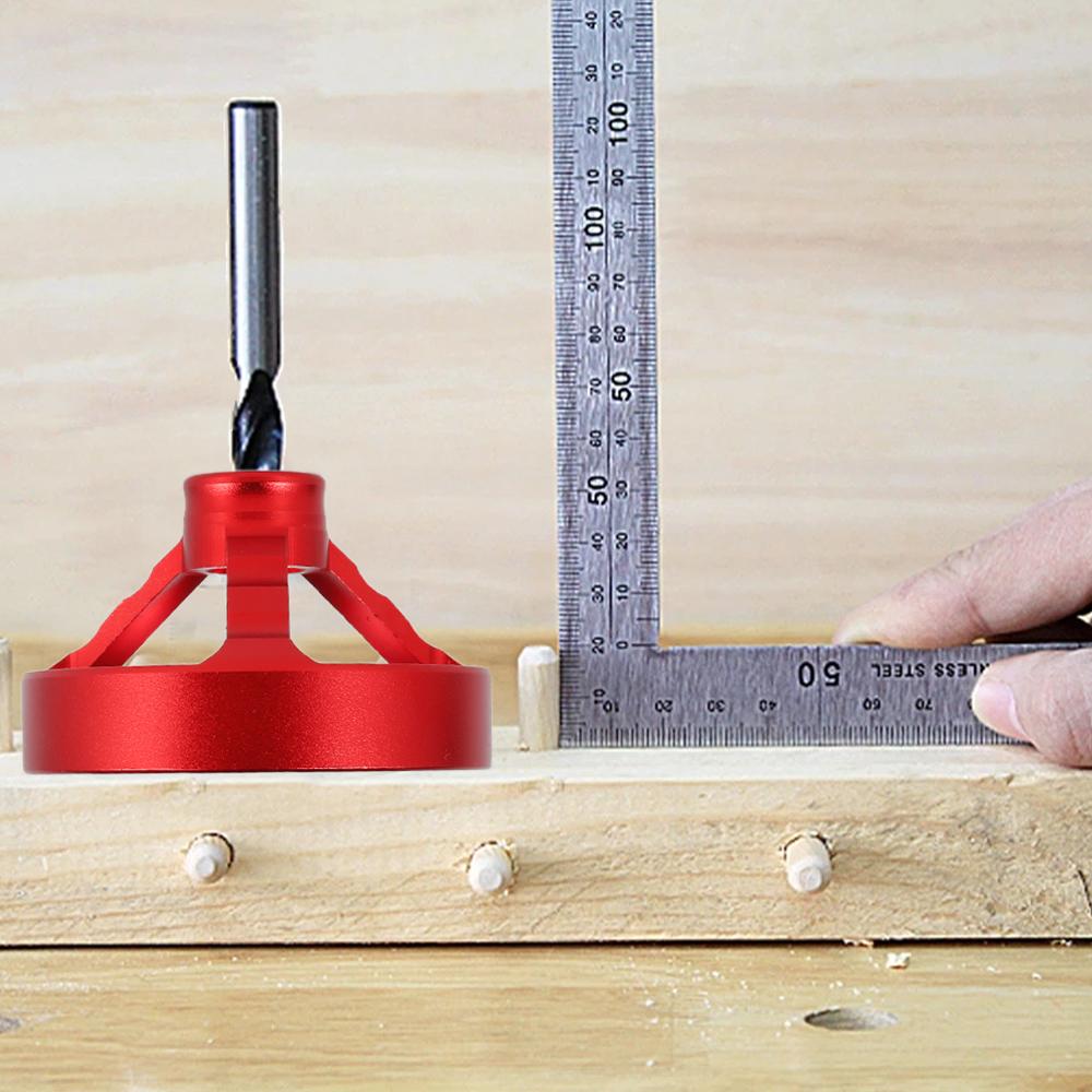 Vertical Drill Guide Positioner Straight Carpentry Hole Puncher Locator Jig Hinged Woodworking Tool