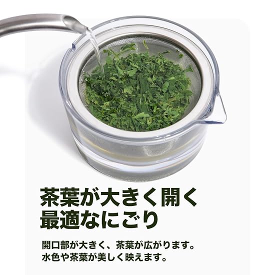 Unbreakable "Transparent Kyusu" (Teapot) 120ml with Tea Strainer - Heat-resistant, Compact, Made in 