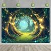 2D Enchanted Woodland Background for Wedding & Event Decor
