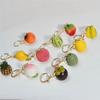 Lychee, Mango, Tomato, Mangosteen, Lemon Fruit Keychain Pendant