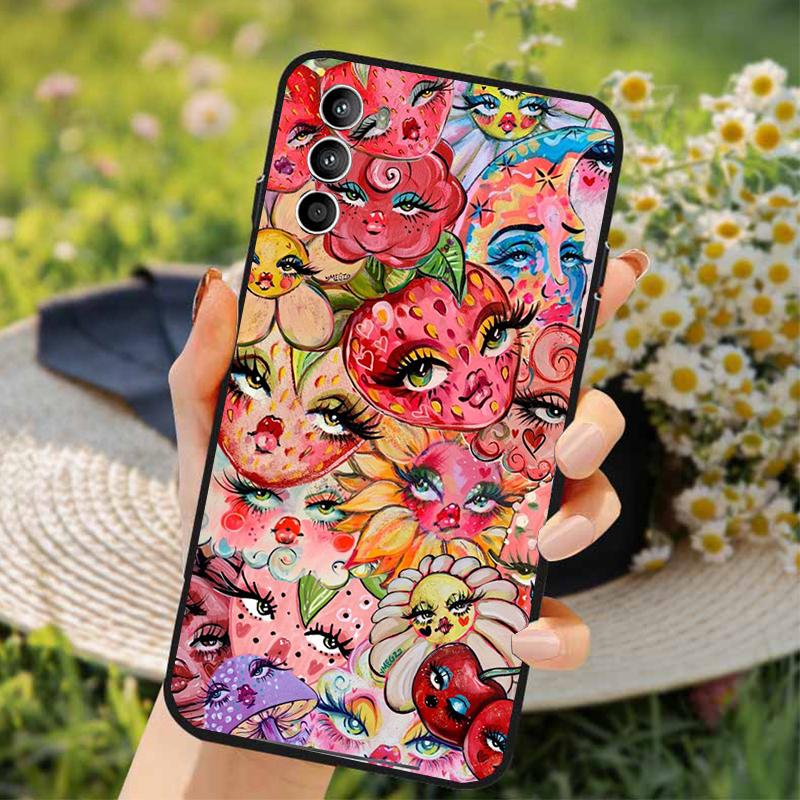 Phone Case For Xiaomi Poco C71 15T 14T Pro Redmi Note 15 14 14 13 Pro Redmi A5 15C 13C Trippy Blue Alien Eyes