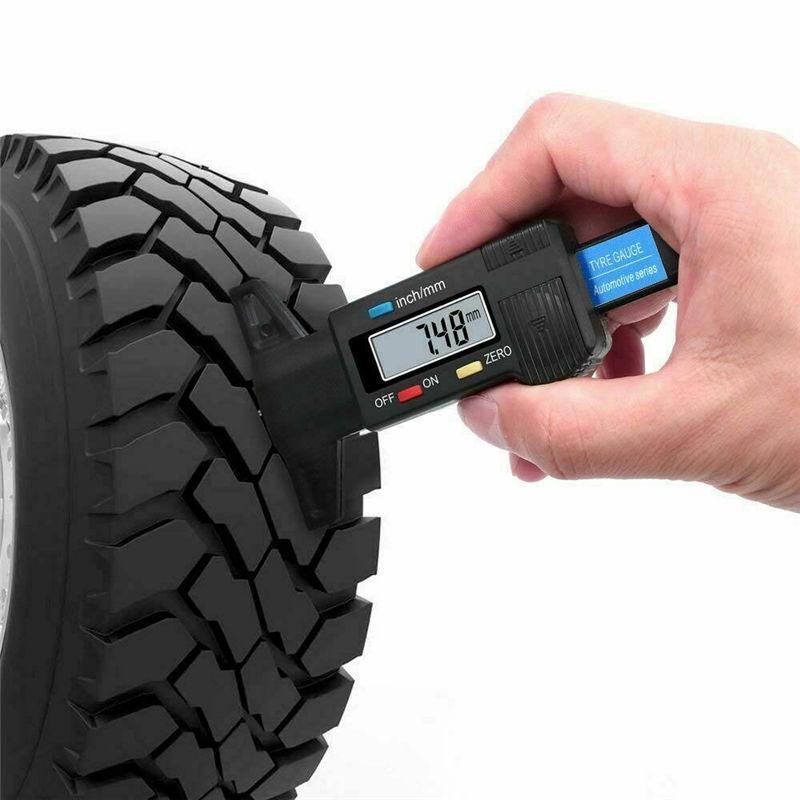 Buy Digital Tyre Depth Gauge Tread Checker Motorbike Car Tester Brake