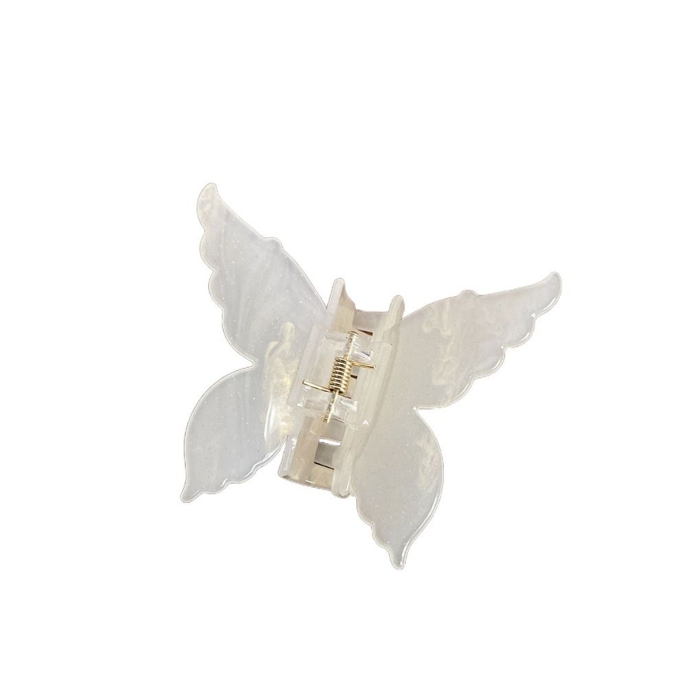 Color Changing Acetate Butterfly Hair Claw Colorful Large Shark Clip Butterfly Hair Clip  Girl