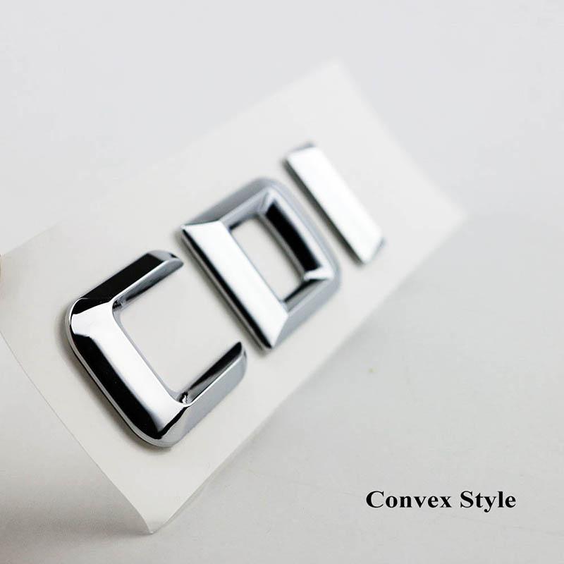 3D ABS Black CDI Logo Letters Car Trunk Badge Sticker For GL ML 320 270 W204 A B C GLK 220 CDI Emblem Accessories