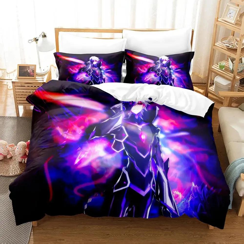 

Elsword Bedding Set Single Twin Full Queen King Size Duvetcover Anime Bed Set For Adults Duvet Cover Bed Set Quilt Cover EU single(135x200cm)