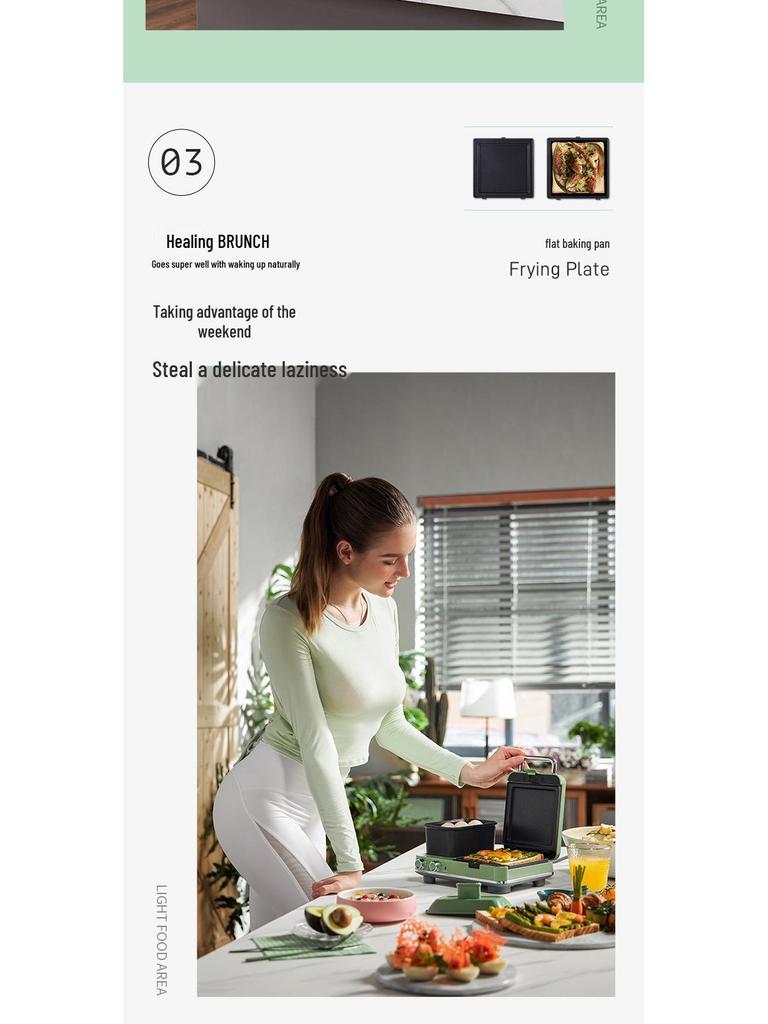 Morphy Richards MR9086 Multifunctional Breakfast & Sandwich Maker with Waffle Feature.