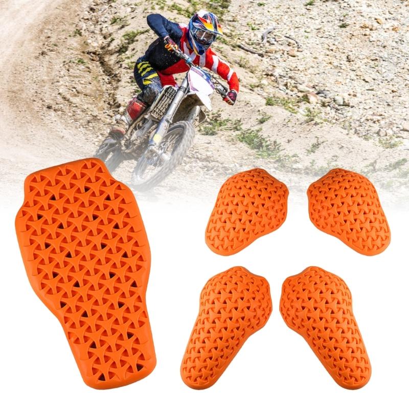 Oddychające Kurtki Motocyklowe Wkładki Ochraniaczy Łokci Kolan Barków Zestaw Zbroi Ochraniacze Dla Motocyklistów 5 szt./zestaw