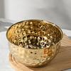 Heavy Duty 304 Nonrust Steel Hammered Salad Tray Serving Bowl Suitable For Family Gatherings And Outdoor Picnics