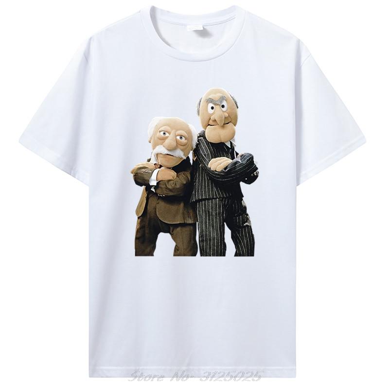 Statler And Waldorf Black T-Shirt Clothing Fashion 100% Cotton Good Quality Brand Cotton Shirt Style Cool Shirts
