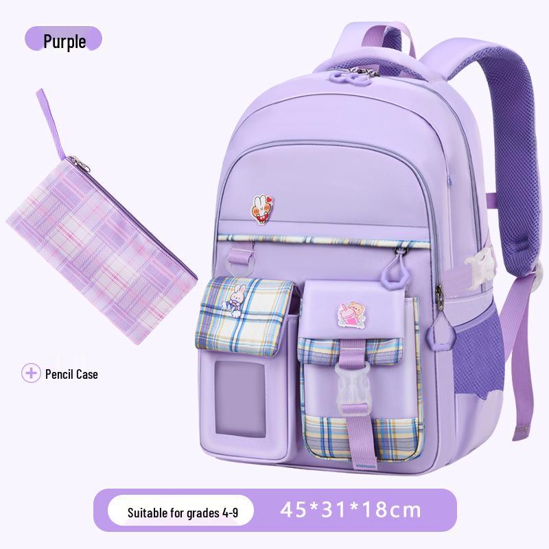 „Ultralehká školní taška s ochranou páteře pro dívky ze základních škol (Třídy 3-6)"