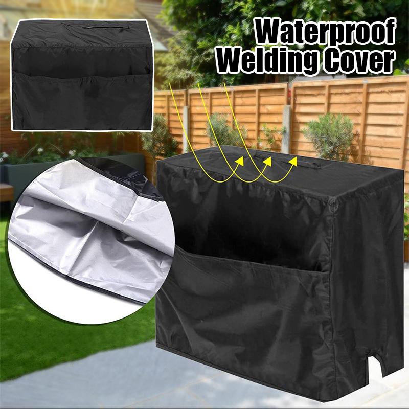 Welding Machine Waterproof Dust Cover 190T Silver Plated Polyester Taffeta UV Proof Canopy Welder Sun Protection Dust Cover