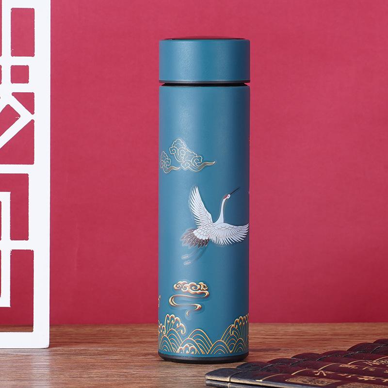 Large Capacity Multi-function Thermos Cup 500ml Vacuum Flasks Portable Stainless Steel Thermos Cup Water Bottle Travel Tea Mug Office Thermos Cup
