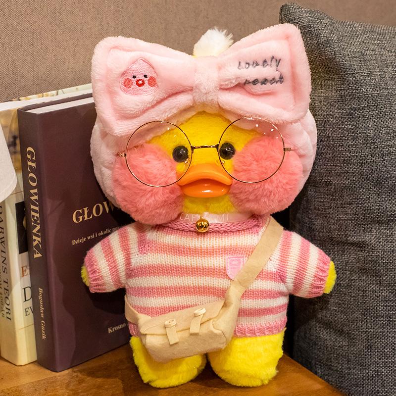30cm Pato Plush Lalafanfan Duck Cute Stuffed Toys Yellow Duck Hug Flifan Duck Kawaii Plushes Animal Plushies Pillow Soft Toy