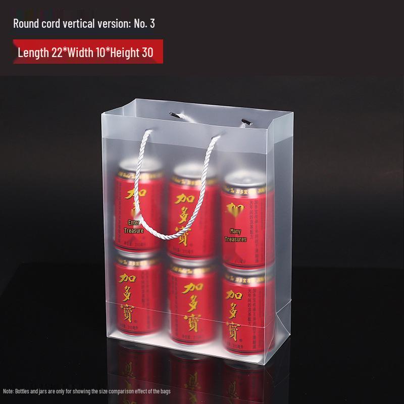 PP Transparent Frosted PVC Teacher's Day/Wedding Gift Tote Bag