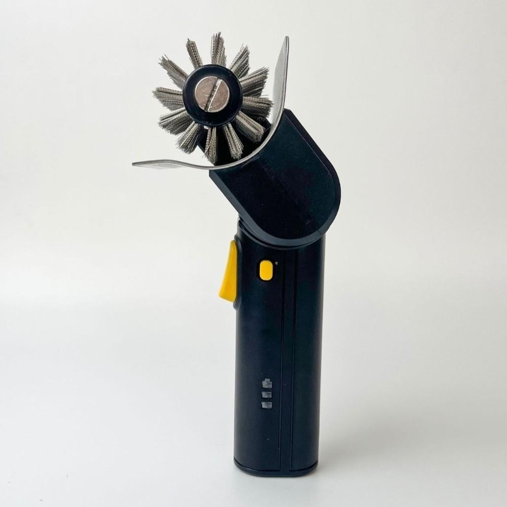 Spazzola Elettrica in Acciaio Inossidabile per Griglia Portatile Pennello Pulitore a Rullo per Griglia Cottura all'Aperto