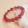 Strawberry Quartz Round Beads for DIY Jewelry Making