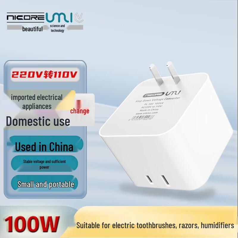 UMLVC 100W 220V to 110V Portable Power Converter