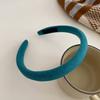Hair Hoop Candy Color High Elasticity Soft Sponge Headband No Pressure Corduroy Texture Thickened Design Face Wrap Hair Organizer