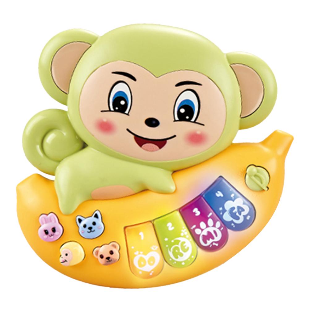 Cartoon Animal Baby Kids Musical Educational Toy Electronic Piano with Light and Sound (Random Color)