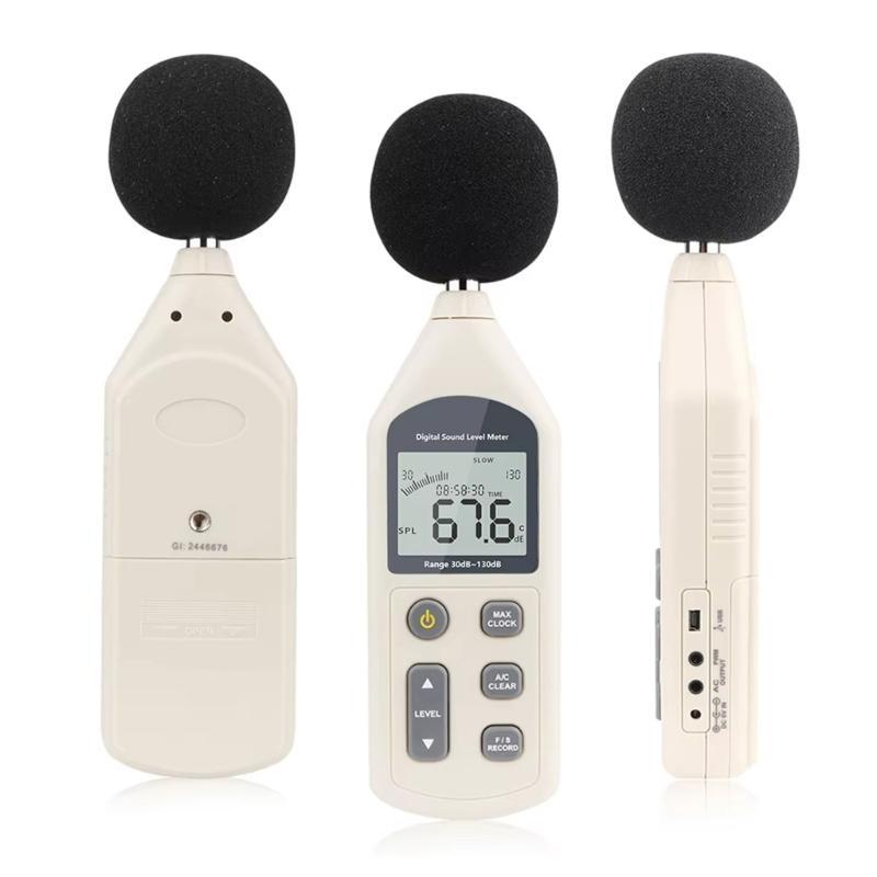 GM1356 Audios Noise Measuring Meter with Weighted 47000 Data Record & Export Handheld Noise Meter for Indoor Outdoor
