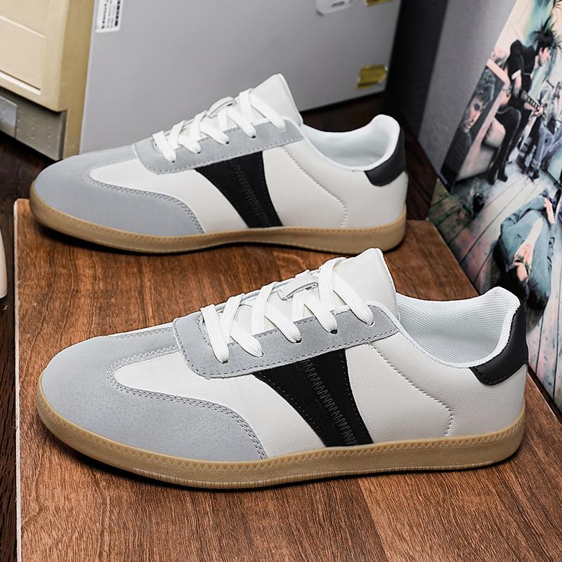 

TUINANLE мужские кроссовки Ll-Season с круглым носком на шнуровке повседневные кроссовки обувь спортивная обувь теннисные спортивные туфли на плоской подошве 48 серый/белый