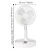 Rotatable Telescopic Electric Fan 24H Long Battery Life Desktop Electric Fan  Outdoor Activity