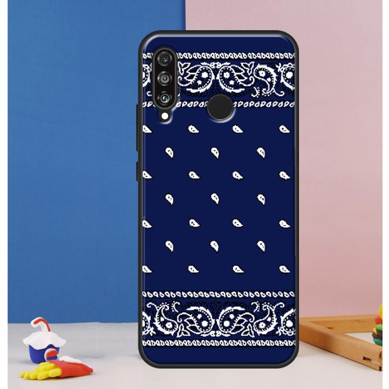 

Blue Bandana Paisley Case For Huawei Nova 12s 7i 8i 11i 12i 9 10 SE Y73 Y90 Y70 Y72 Y61 Y91 P30 P40 Lite P60 Pro Huawei P60 Pro