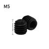 Kimmy Carbon Steel Headless Set Screw, Hex Socket, M3/M4/M5, Smooth Thread for Uniform Force Bearing.