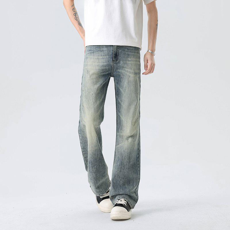 Men s Washed Straight-Leg Jeans - Autumn/Winter 2026 Bestseller Large