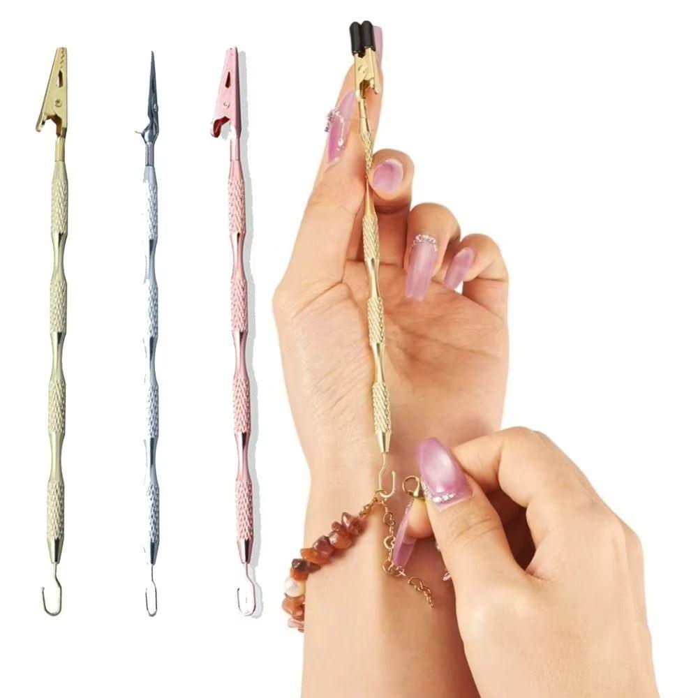 Clip Bracelet Helper Fastening Bracelet Wear Auxiliary Rod Useful Jewelry Helper  Clasps
