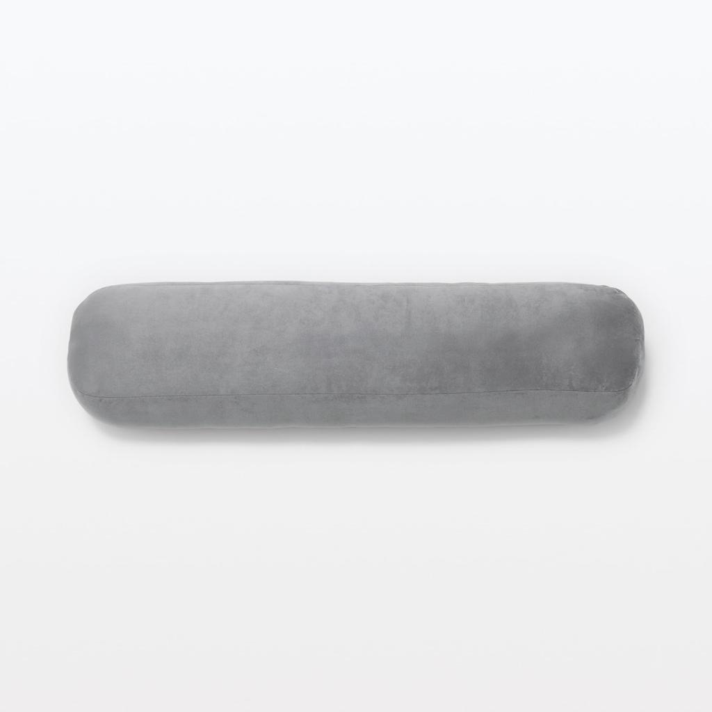 MUJI Soft Body Pillow that can also be used as a back support, 26 x 110 x 26 cm, Charcoal Gray, 84758478