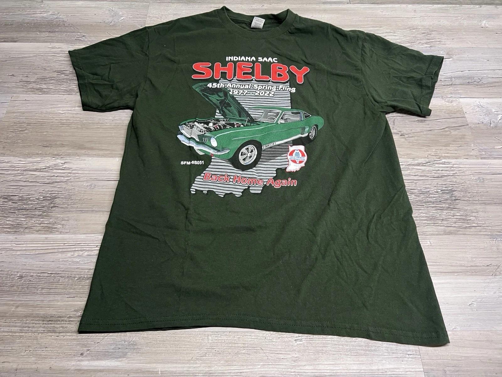 Ford Shelby GT 350 S T-Shirt SAAC 2022 Size L Indiana Spring Fling Car Show Tee 2XL