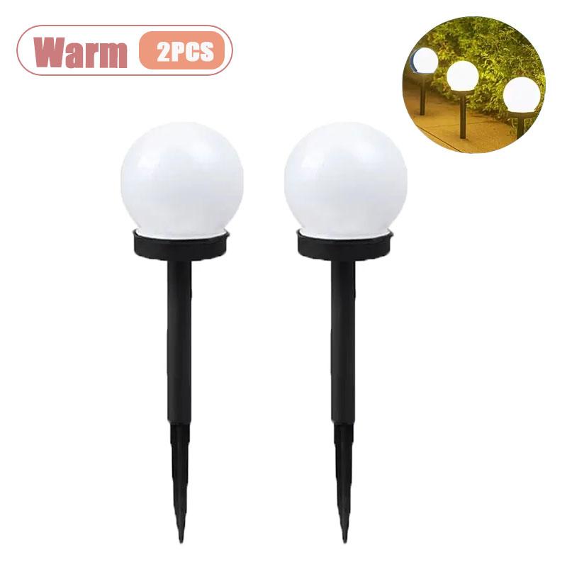 2/4/8PCS Garden Yard Solar LED Outdoor Light Bulb Waterproof for Street Park Summer Camping Decoration IP65 Rated