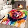 Lion Family In The Forest for Living Room Rug, BedRoom Rug, Study Room Rug, Hallway Decoration, Perfect for Home Decoration or Holiday Gifts