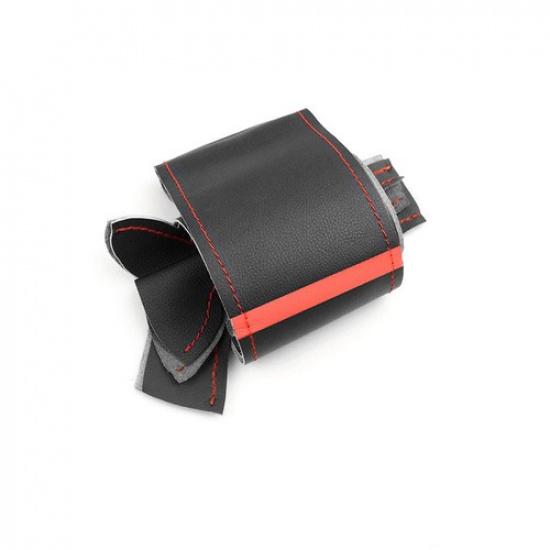 DIY Steering Wheel Red-Line Leather Cover For Toyota RAV4 Yaris Scion xB 2008