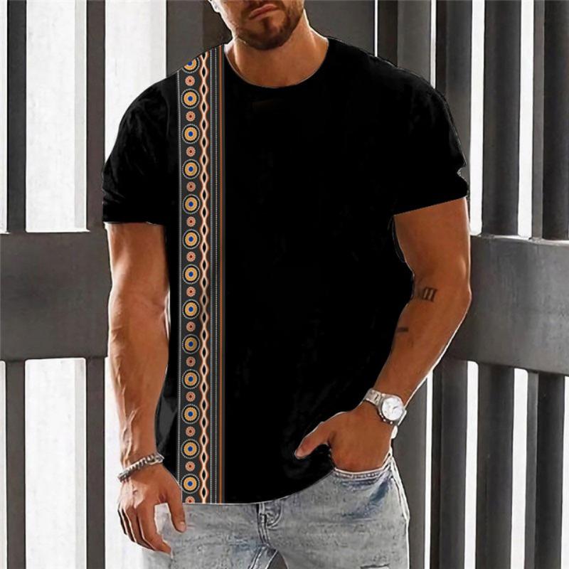 Vintage Men's O-neck Short Sleeve T-Shirts Clothing Oversized Loose Crew-Neck T Shirts Top Outdoor Quick Dry Fitness Sportswear