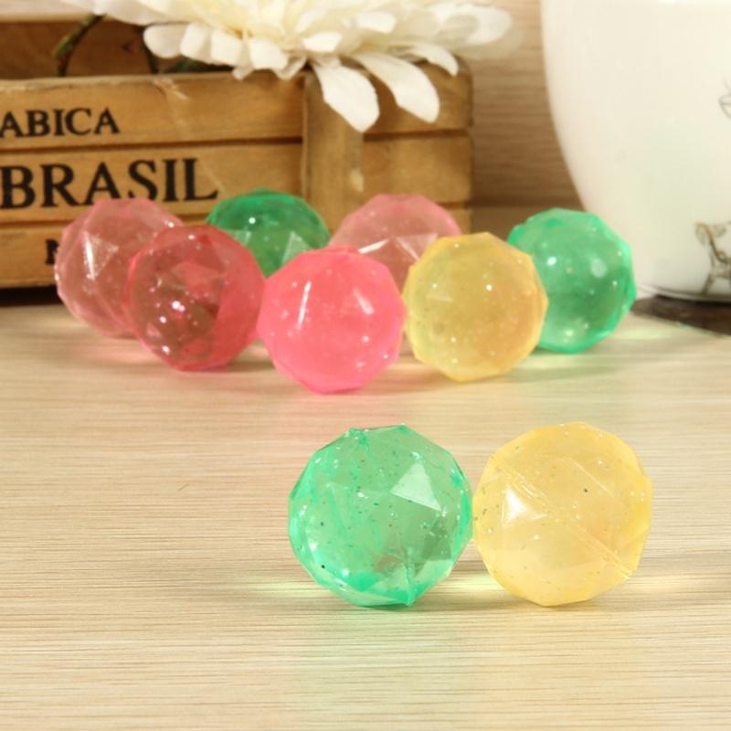 3Pcs 32 Diamond Irregular Bouncy Balls Assorted Colors Spider Man High Bounc